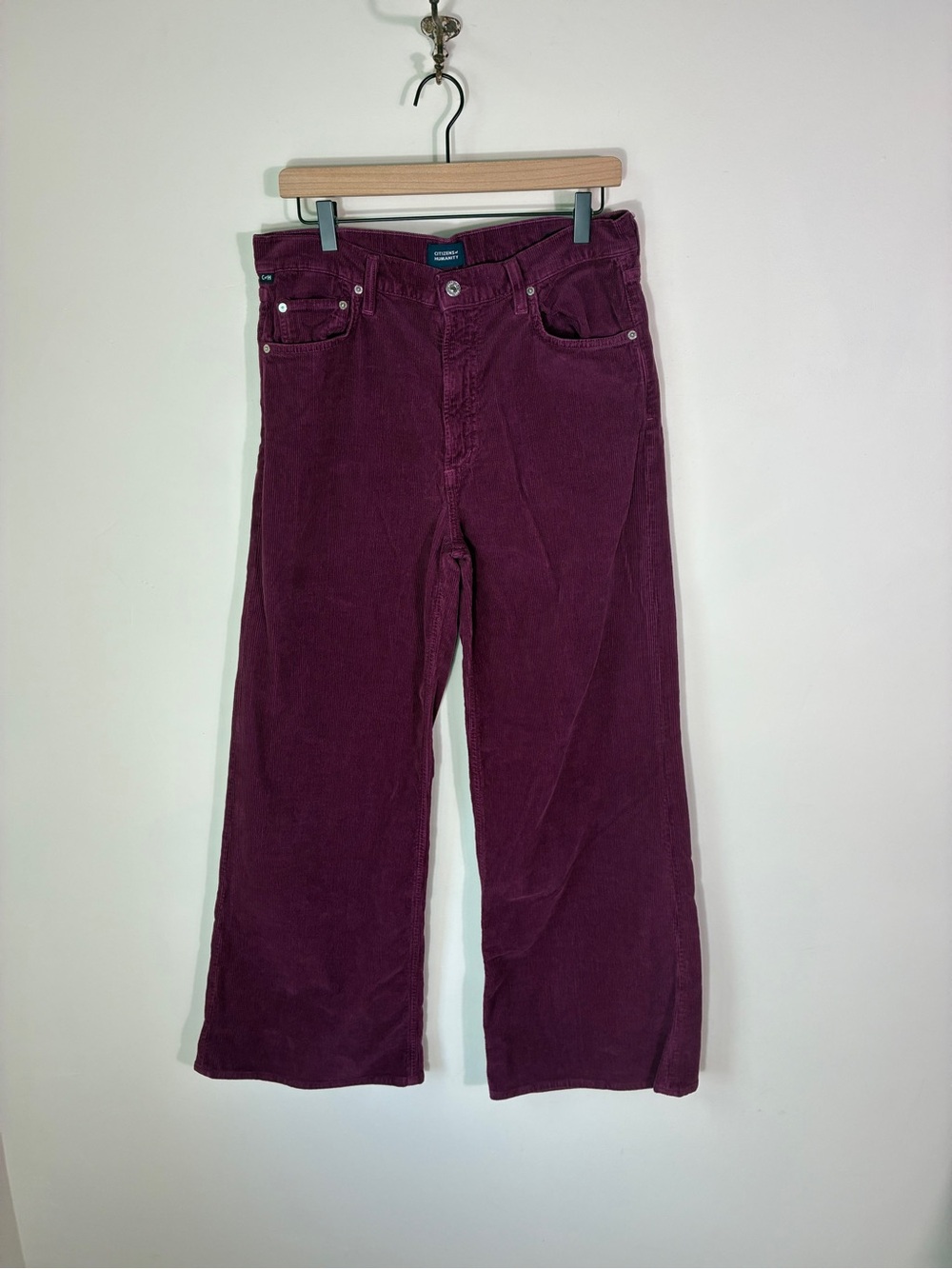 Citizens of Humanity Paloma High Rise Wide Leg Corduroy Pants Size 30